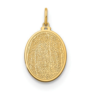Sterling Silver/Gold-plated Small Fingerprint Charm
